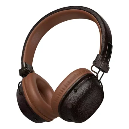 Audífonos Headset Bluetooth Hoco W64 Hi-fi Tf Aux Cafe Marrón