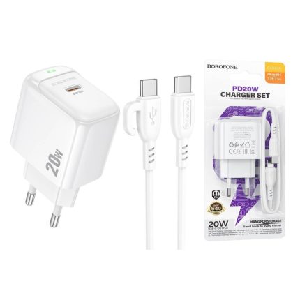 Cargador Completo Tipo C con Cable Tipo C Borofone BAS43A PD20W