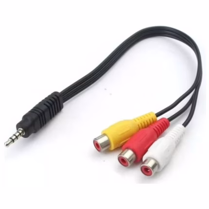 Cable auxiliar a 3RCA hembra